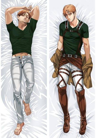 L’Attaque des Titans Erwin Smith - Taies d’oreiller mignonnes pour le corps (style japonais)