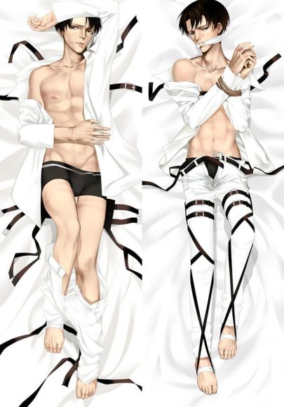 L’Attaque des Titans Levi - Oreiller Dakimakura mignon à câliner