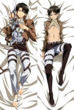 L’Attaque des Titans Levi & Eren Yeager - Dakimakura d’anime en promotion