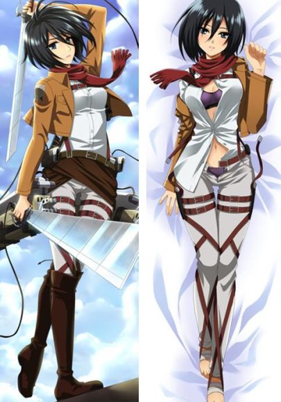 L’Attaque des Titans Mikasa Ackerman - Coussin câlin mignon