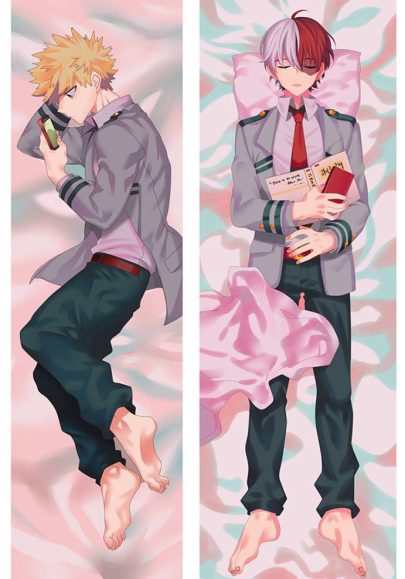 Bakugou Katsuki & Todoroki Shoto - Longue taie d’oreiller waifu multi-tailles