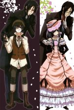 Black Butler - Taies d’oreiller longues japonaises waifu, plusieurs tailles