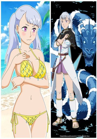 Black Clover Noelle Silva - Housses à câliner multi-tailles longues
