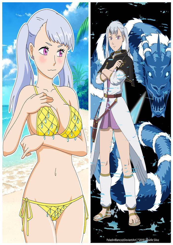 Black Clover Noelle Silva - Housses à câliner multi-tailles longues