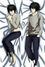 Death Note L - Housses de coussin de corps d'anime japonais