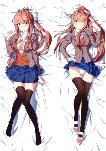 Doki Literature Club ! (DDLC) Monika - Taies d’oreiller longues multi-tailles japonaises mignonnes