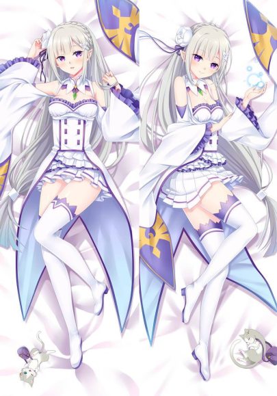Emilia - Taies d’oreiller anime japonaises à câliner