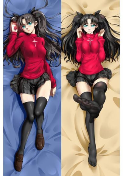 Fate/Stay Night Rin Tohsaka - Taies d’oreiller longues d’anime, plusieurs tailles
