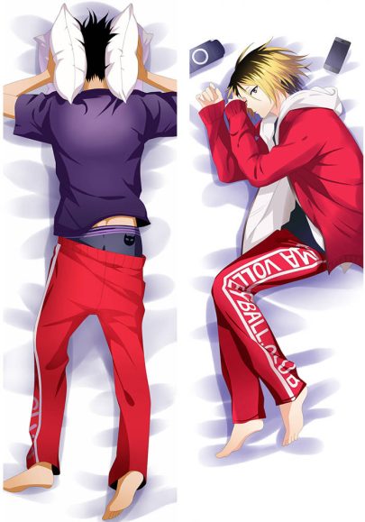 Haikyu!! Tetsurou Kuroo & Kenma Kozume - Taie d’oreiller japonaise à câliner