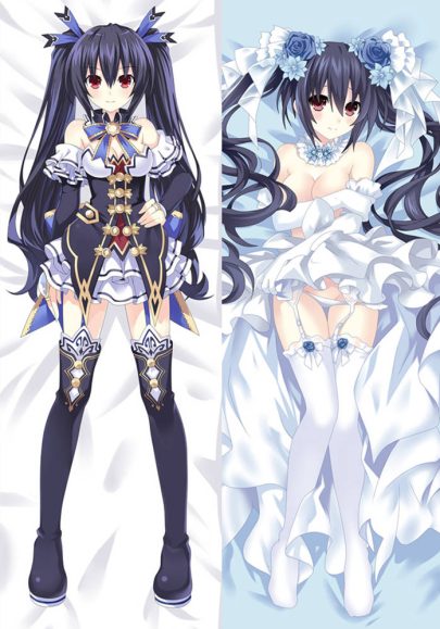 Housse d’oreiller japonaise Hyperdevotion Noire Goddess Black Heart en promotion