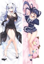 Hyperdevotion Noire Déesse Cœur Noir - Coussin Long à Câliner Multi-tailles
