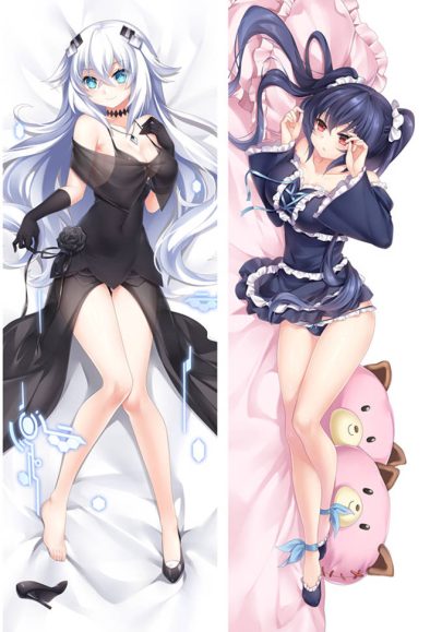 Hyperdevotion Noire Déesse Cœur Noir - Coussin Long à Câliner Multi-tailles