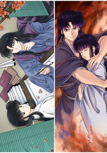Inuyasha Naraku & Kikyo - Housses de dakimakura longues multi-tailles