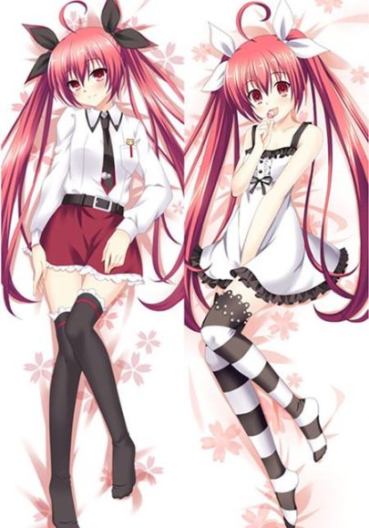 Housse de coussin dakimakura Itsuka Kotori - Housse de coussin longue d’anime, plusieurs tailles