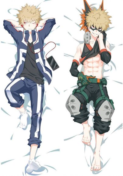 Katsuki Bakugou - Housses de coussin mignonnes japonaises