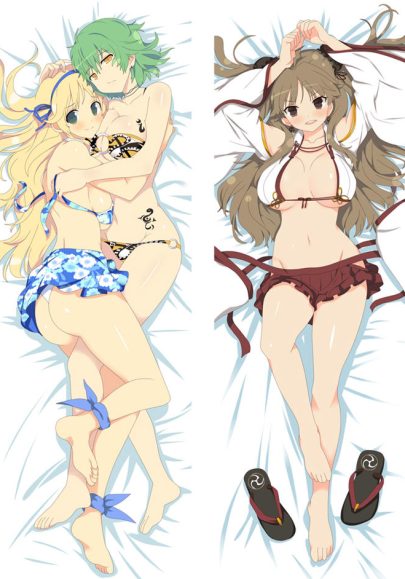 Katsuragi & Hikage & Renka - Oreiller Dakimakura Corps Mignon