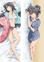 Mai Sakurajima - Coussin long d’anime japonaise pour fille, plusieurs tailles