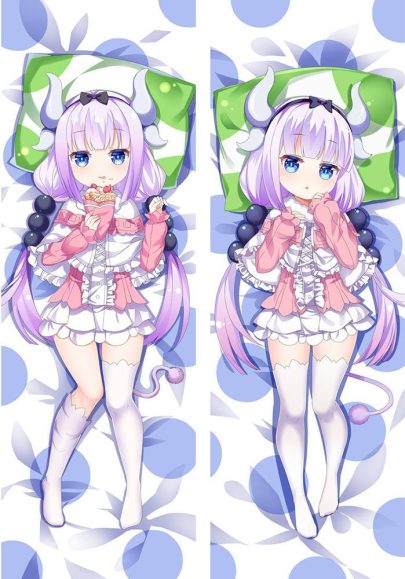 Miss Kobayashi's Dragon Maid Kanna Kamui - Housses d’oreiller dakimakura mignonnes d’anime