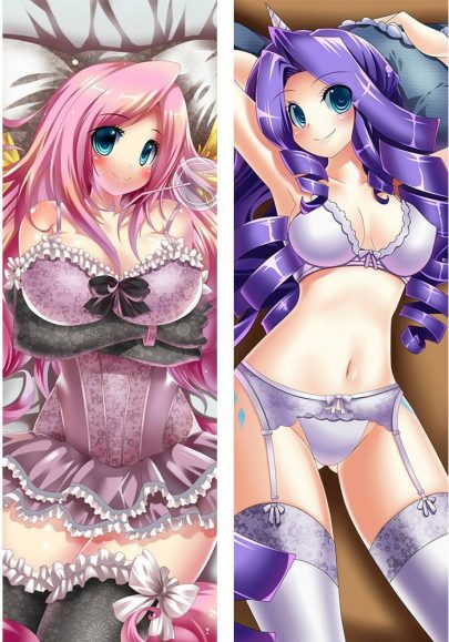 Mon Petit Poney (MLP) Fluttershy & Rarity - Housses de coussin japonaises