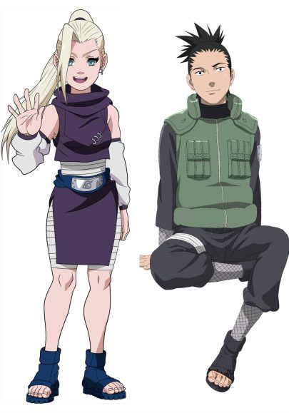 Naruto Ino Yamanaka & Shikamaru Nara - Oreiller japonais Dakimakura à câliner