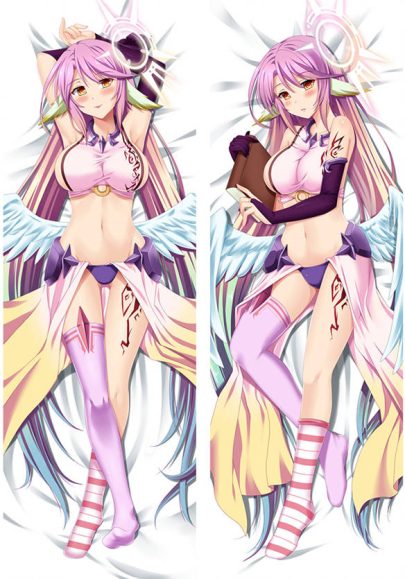 No Game No Life Jibril - Coussin d’Anime Mignon et Sexy