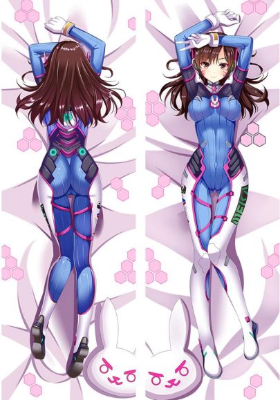 Overwatch D.Va - Housses de coussin long japonaises en promotion