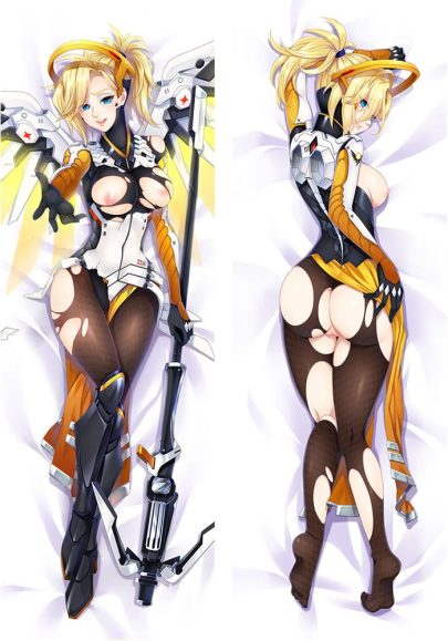 Overwatch Mercy - Housse de coussin d’anime