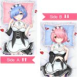 Re Zero REM & RAM - Oreiller de corps Dakimakura multi-tailles