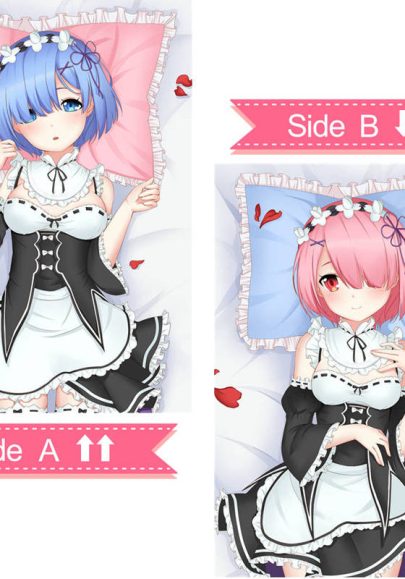 Re Zero REM & RAM - Oreiller de corps Dakimakura multi-tailles