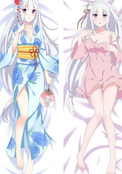 Re:Zero Emilia - Dakimakura câlin en promotion