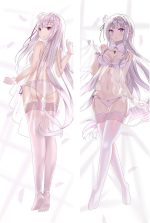 Re:Zero Emilia - Taies d’oreiller longues multi-tailles Dakimakura japonaise