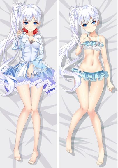 RWBY Weiss Schnee - Longue Dakimakura Waifu Multi-tailles