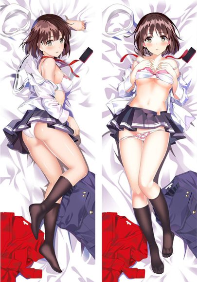 Saekano Katou Megumi - Longue Dakimakura Multi-tailles en Promotion