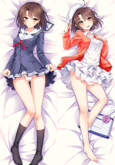 Saekano Katou Megumi - Oreillers de corps japonais à câliner