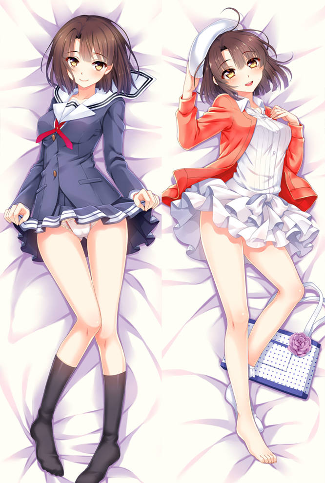 Saekano Katou Megumi - Oreillers de corps japonais à câliner