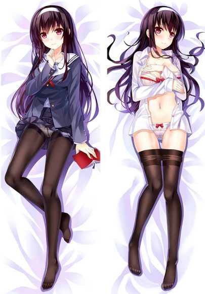Saekano Utaha Kasumigaoka - Taies d’oreiller Dakimakura en vente