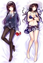 Saekano Utaha Kasumigaoka - Oreiller Dakimakura d’Anime Waifu Japonais