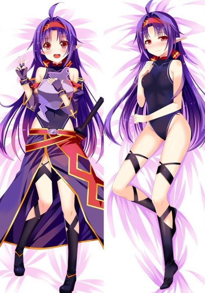 Sword Art Online Konno Yuuki - Grand coussin long sexy (plusieurs tailles)
