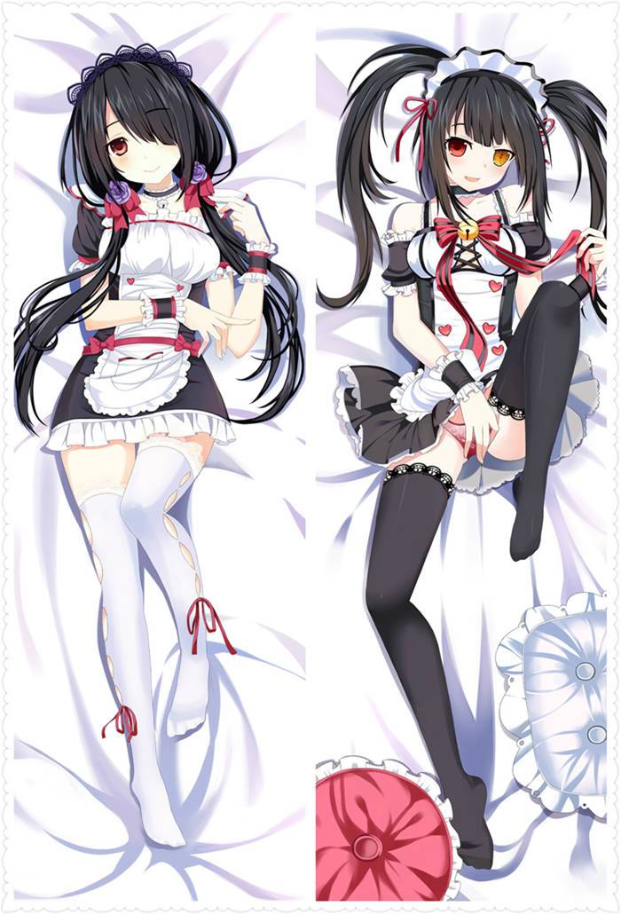 Tokisaki Kurumi - Taies d’oreiller longues multi-tailles d’anime japonais