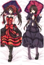 Tokisaki Kurumi - Housses de coussin de corps Waifu japonaise