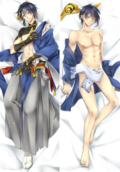 Touken Ranbu Mikazuki Munechika - Housses d’oreiller dakimakura mignonnes d’anime