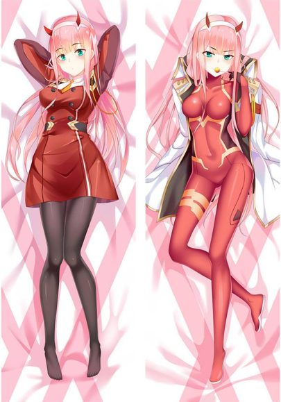 Zero Two - Housses d’oreiller anime à câliner
